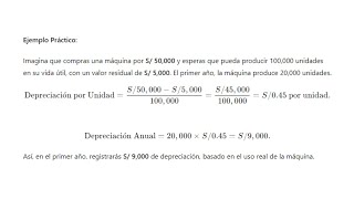 Depreciación Método de línea recta vs Unidades de Producción [upl. by Ytiak610]