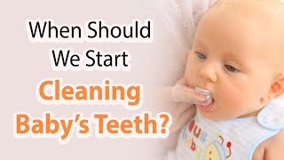 Dental advice on brushing baby’s teeth [upl. by Pages]