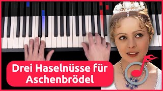 Drei Haselnüsse für Aschenbrödel auf dem Klavier lernen 🎹 einfache Version [upl. by Jeraldine814]