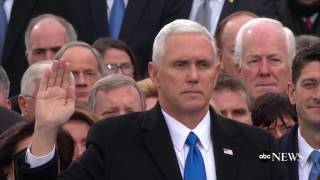 Mike Pence Takes Oath of Office  ABC News [upl. by Sert]