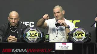 Sean Strickland BASHES Colby Covington over Deceased Father Comments [upl. by Adnohsad]