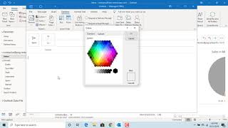 How to Change Background Color of an email in Outlook  Office 365 [upl. by Licastro]