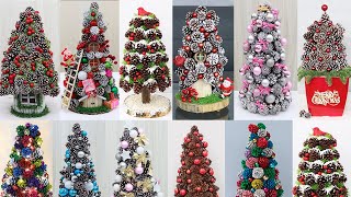 How to Make Pine Cone Christmas Trees  10 Samples for you to try [upl. by Capwell]