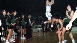 Final Euroliga 1992 PartizánJoventut El triple de Djordjevic Audio MontesGarcíaSiro [upl. by Ettelorahc]