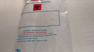 SAFETBAG® BIOHAZARD SPECIMEN BAGS amp CHAIRSIDE BIOCADDY® BAGS FOR PATIENT EMESIS CONTAINMENT [upl. by Barrington]