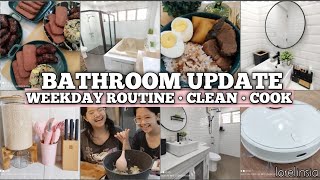 New  Bathroom Update Anong Bago  Weekday Routine  Clean  Cook  Lorelin Sia [upl. by Yevette604]