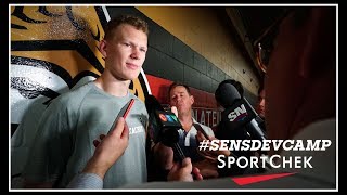 2018 Sens Development Camp  Brady Tkachuk Day 1 [upl. by Aramot]