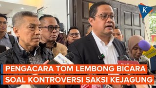 Keterangan Lengkap Pengacara Tom Lembong Usai Sidang Praperadilan [upl. by Helena]