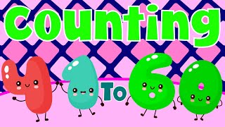 Counting Numbers 41 To 60  Numbers For Kids  Count Numbers  Educational Video For Kids [upl. by Plantagenet]