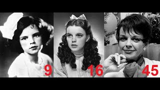 Judy Garland from 1 to 47 years old [upl. by Yedsnil713]