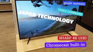 SHARP 4K UHD 4TC50CK1X VOICE COMMAND CHROMECAST BUILTIN ANDROID TV SEVEN SHIELD PROTECTIONS [upl. by Yornek]