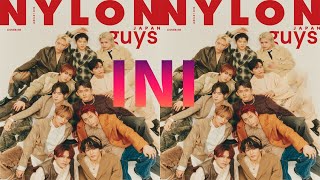 INIが『NYLON JAPAN』1月号表紙に登場！ホリデーシーズンを彩る特集と20ページにわたる大特集 [upl. by Adelbert888]