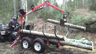 Chargeuse à bois Machineries AB Hardy Equipement forestier [upl. by Haronid]