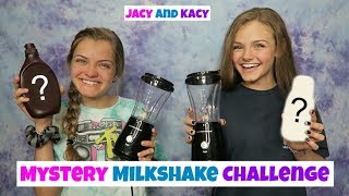 Mystery Milkshake Challenge  Jacy and Kacy [upl. by Neelyak144]