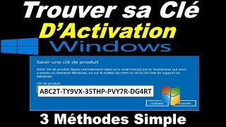 COMMENT TROUVER SA CLÉ DACTIVATION WINDOWS 10 [upl. by Aylmer860]