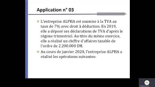 13 Cours de la fiscalité s5  Travaux dirigés de la TVA [upl. by Anuaik]