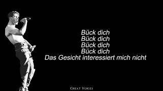 Bück Dich  RAMMSTEIN Isolated Vocals  Lyrics [upl. by Namrej]