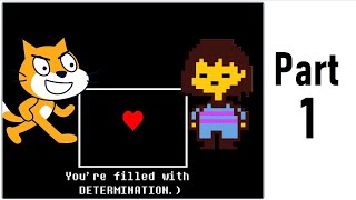 Make an Undertale Battle in Scratch PART 1 Player [upl. by Xonel653]