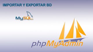 COMO IMPORTAR Y EXPORTAR UNA BASE DE DATOS EN PHPMYADMIN DE MANERA CORRECTA SIN ERRORES [upl. by Krever]