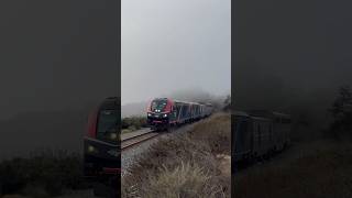 Amtrak 11 Coast Starlight in the fog at Gaviota 10724 [upl. by Beverley]