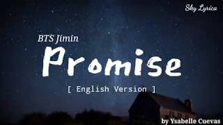 BTS Jimin  Promise  English Cover by Ysabelle Cuevas  LYRICS [upl. by Huey]