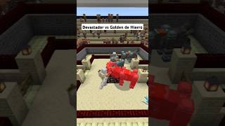 Minecraft  Devastador vs Golden de hierro minecraft shorts [upl. by Leopoldine]