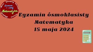 Zadanie 13 Egzamin ósmoklasisty z matematyki 2024 maj Na rysunku przedstawiono prostokąt o bokach [upl. by Yerffoej]