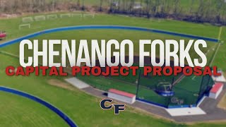 Chenango Forks CSD  New Baseball amp Softball Field Flyover amp Rendering [upl. by Tneciv935]