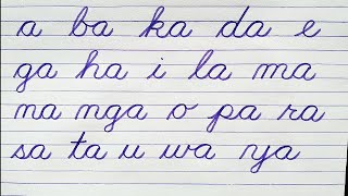 abakada  Filipino Alphabet  Sulat Dikit Dikit  Cursive Writing For Filipinos  Kursiba [upl. by Andres]