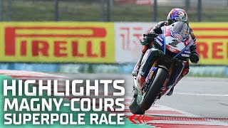 SUPERPOLE RACE HIGHLIGHTS Contact between Razgatlioglu and Bautista 💥  2022 French Round [upl. by Orecul877]