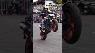 KTM Duke 390 bike girl superfast riders stunt shorts foryou ktm [upl. by Danieu]