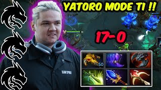 This is How Yatoro plays Gyrocopter Hyper Speed Farm Full slot build  Mode TI Dota 2 [upl. by Ellezig]