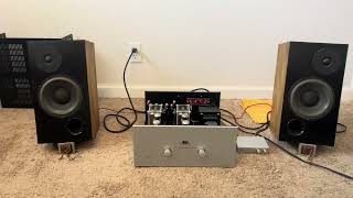 ANK Audio Kit EL34 Stereo Amplifier Test with DIY Proac Studio 100s Troels Gravesen Design [upl. by Iadrahc]