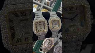 UNBOXING MOISSANITE CARTIER REPLICA SPENT 4500 ON THIS THIS IS WHAT IT LOOKS LIKE luxurytimepie [upl. by Aennyl]