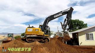 JOHN DEERE EXCAVATOR AT WORK [upl. by Brie799]