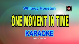 One Moment In Time Whitney Houston KARAOKEnuansamusikkaraoke [upl. by Isabelle]