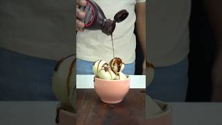 Trying This Amazing Chocolate Syrup Rasgulla asmr shorts [upl. by Bandeen966]