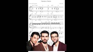 Saturno e Venere  Il Volo Irama base e spartito piano tutorial [upl. by Salinas691]