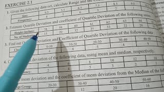 How to find Quartile Deviation and coefficient of Quartile Deviation [upl. by Ahsercal]