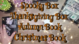 Box Challenges 🎃 Christmas Book🦇Autumn Book🕷️Thanksgiving Box🧙‍♀️Spooky Box👻 Week 4 October [upl. by Keriann]