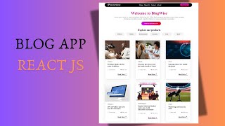 Modern Blog Website Using React JS  Build A Blog Website With React JS [upl. by Dania]