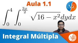 Integral Dupla Exercícios Resolvidos  Integral Múltipla  Aula 11 [upl. by Ploch]