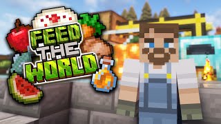 Feed The World 3  Stone Brick Machine [upl. by Aslin]