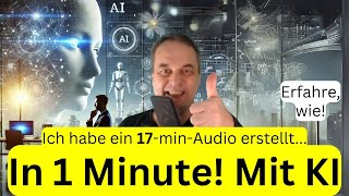 Dieses deutsche 17minAudio habe ich in 1 min erstellt Mit KI Für 0 € Du auch [upl. by Atoked786]