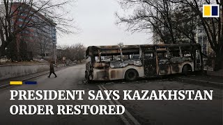 Order restored in Kazakhstan after week of unrest Russian troops to stay for ‘limited time’ [upl. by Dilahk]