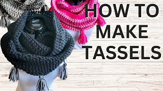 HOW TO add tassels to your crochet projects [upl. by Iey]