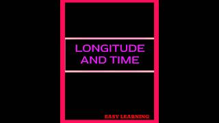 CLASS  6  GEOGRAPHY  LONGITUDE AND TIME  geogrophy ytviral ytshorts shortsviral class6 [upl. by Orwin]