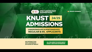 KNUST ADMISSIONS 2425AN INTERACTION WITH ADMISSION OFFICERS OF KNUST [upl. by Stryker]