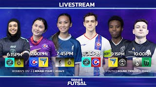 Series Futsal Youth Round 12Womens Div 2 Round 4  Full Livestream [upl. by Elvina]