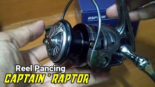 Spinning Reel Captain Raptor  reel pancing terbaru 2024 [upl. by Idissak]